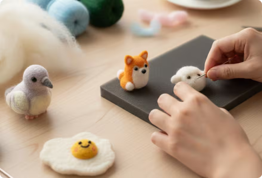 The Felting Box — Needle Felting Kit (Delivered Every 2 Months)